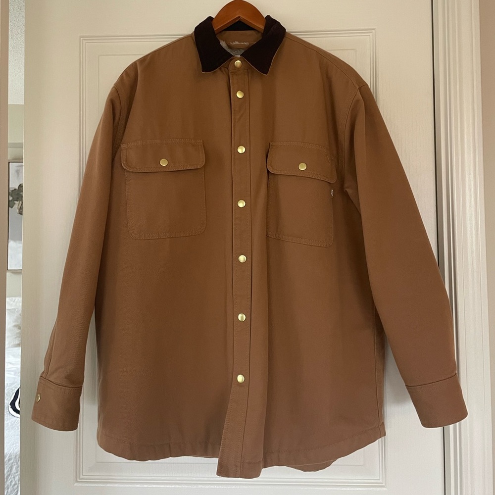 TNA Brown Bomber Jacket with Dark Collar